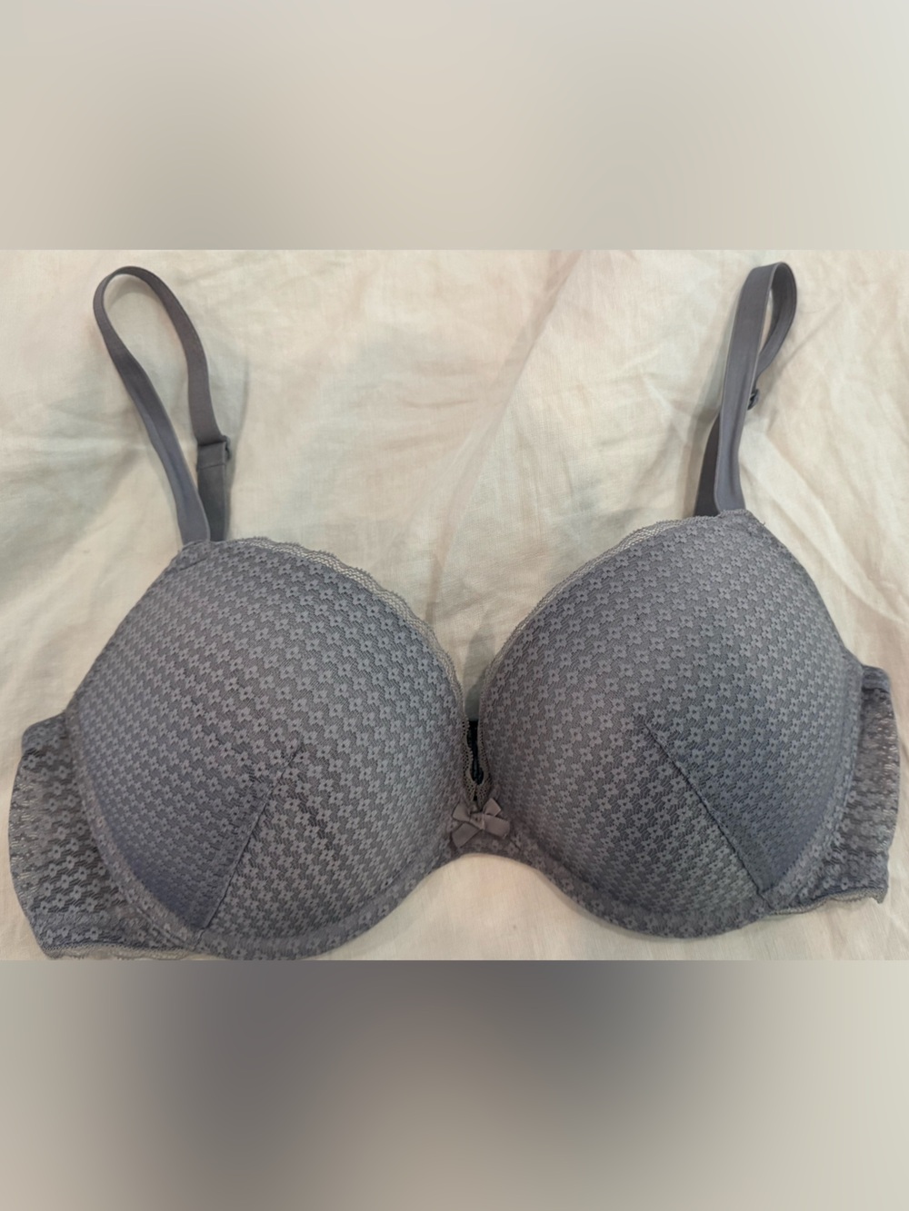 H&M Bra Size 34D with Lace Trim